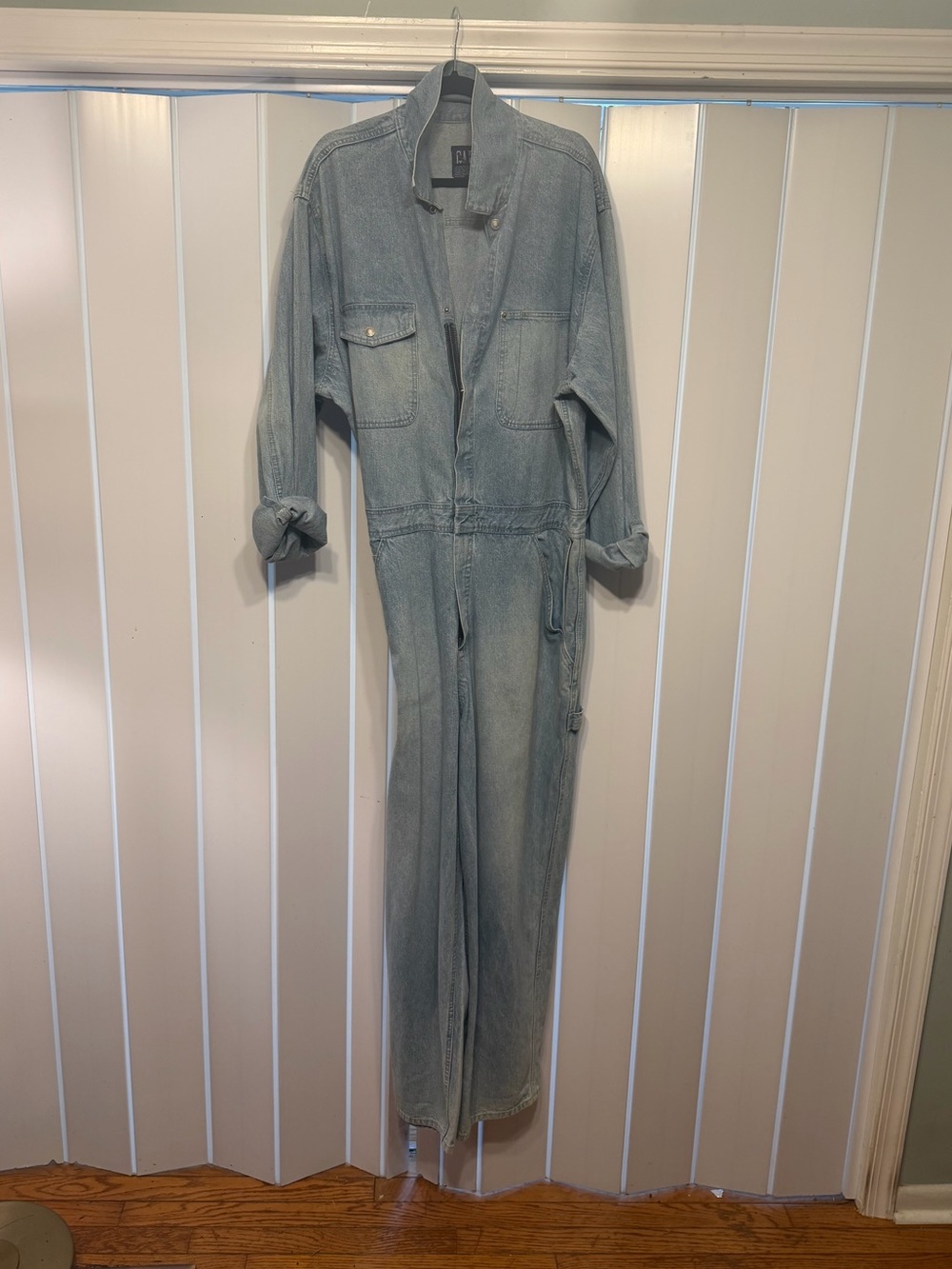 GAP Light Blue Denim Jumpsuit Jacket